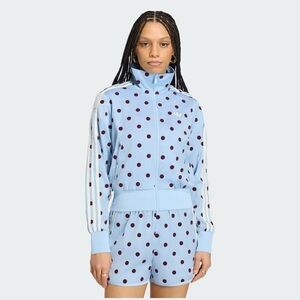 adidas Originals Light Blue Polka Dot Track Jacket